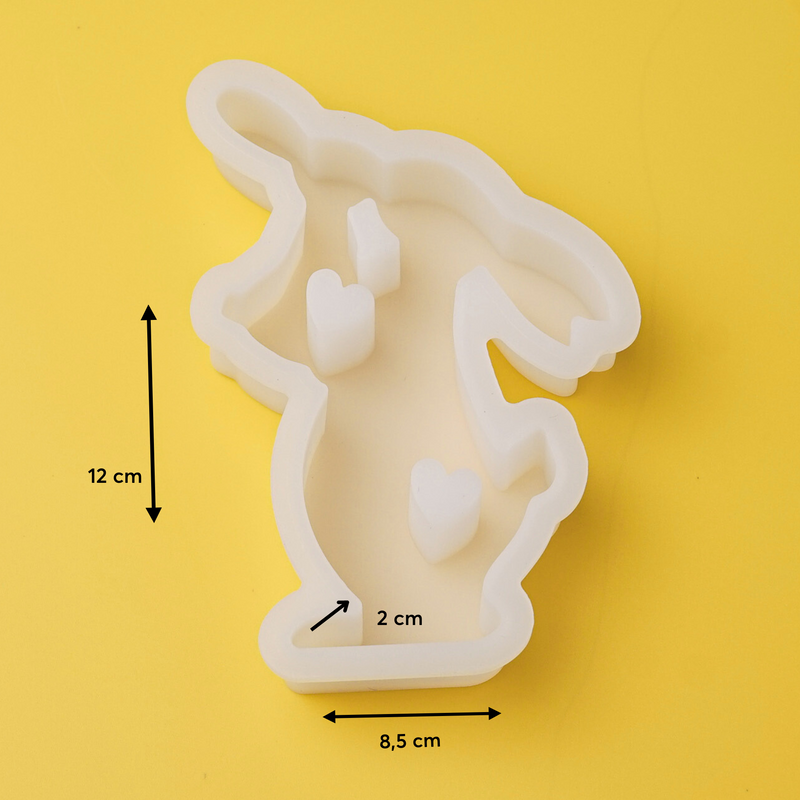 Silikonform Hasenfamilie