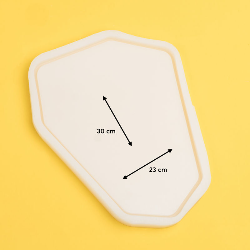 Silikonform Tablett Geometrisch groß
