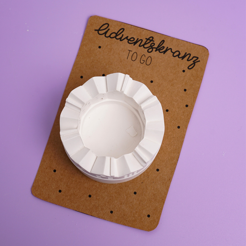 Druckvorlage "Adventskranz to go" PDF Vorlage zum Download und Ausdrucken + inkl. Gewerbelizens