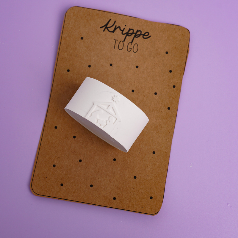 Druckvorlage "Krippe to go" PDF Vorlage zum Download und Ausdrucken + inkl. Gewerbelizens