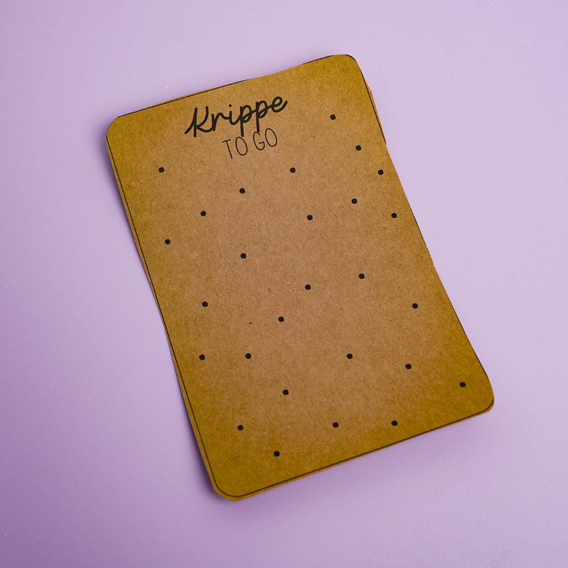 Druckvorlage "Krippe to go" PDF Vorlage zum Download und Ausdrucken + inkl. Gewerbelizens