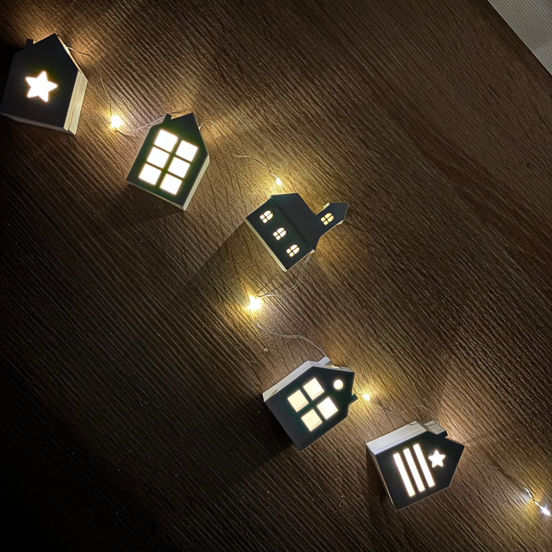 Silikonform Lichterkette Kirche