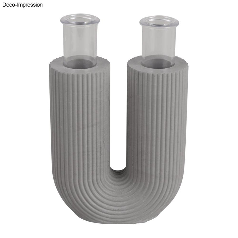 Silikonform U-Form Vase geriffelt (Rayher)