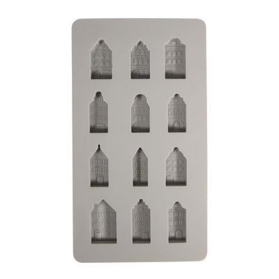 Silikon Gießform Mini Nordic Häuser