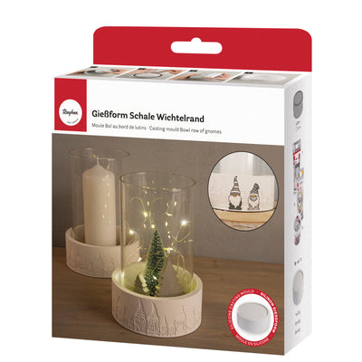 Rayher Gießform Schale Wichtelrand