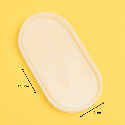 Silicone mold oval bowl