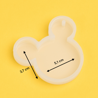 Silicone mold mouse keychain