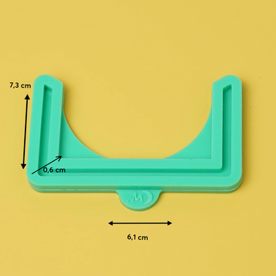 Silikonform Geldgeschenk Brief  Zwischenwand - Hufeisen