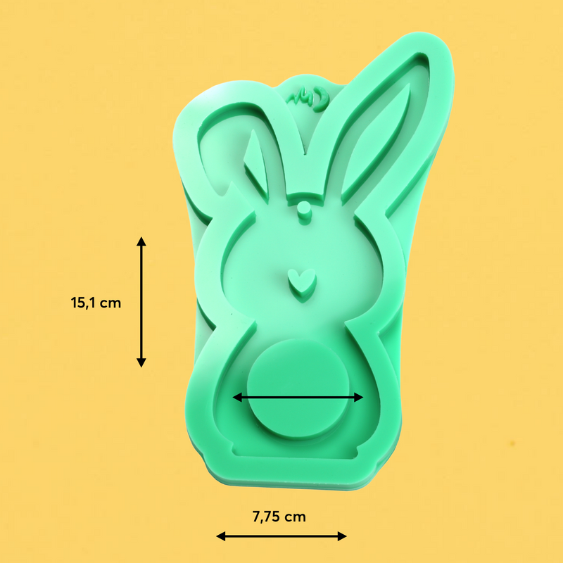 Silikonform Hase - Hase Hoppel für Schokokugel groß