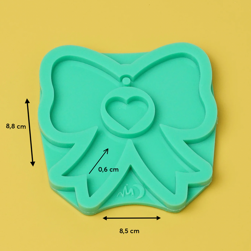 Silikonform Schleife für Schokokugel