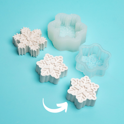 Silikonform Schneeflocke