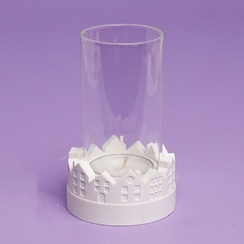 Silikonformen kleiner Hauserkranz für Windlichter