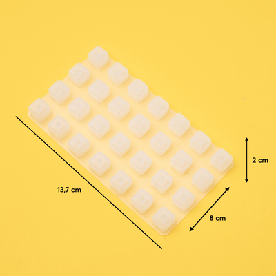 Silikonform Buchstaben Perlen