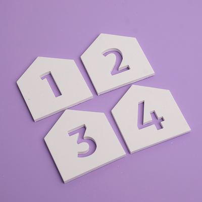 Cover gegossen Adventszahlen