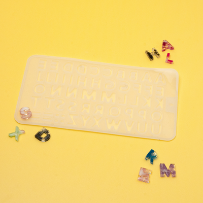 Silicone mold mini letters