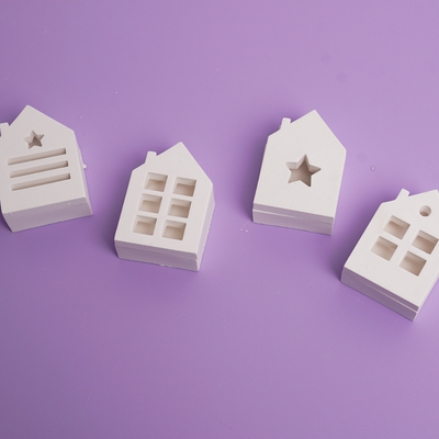 Silikonform Lichterkette Häuser