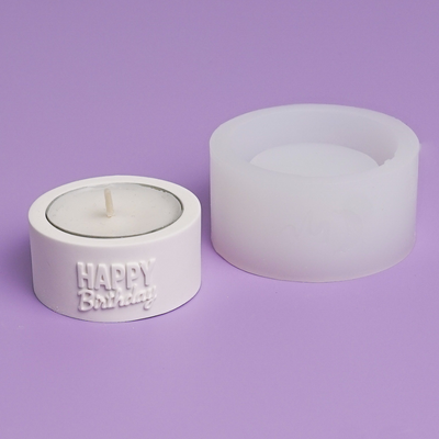 Silikonform Teelicht Happy Birthday