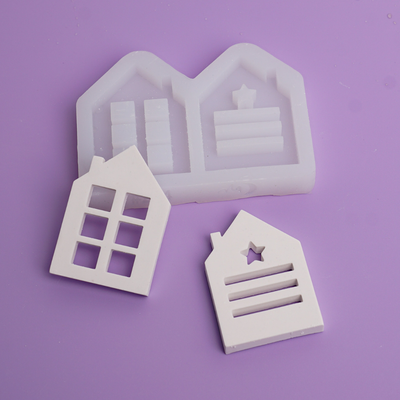 Silikonform Lichterkette Häuser