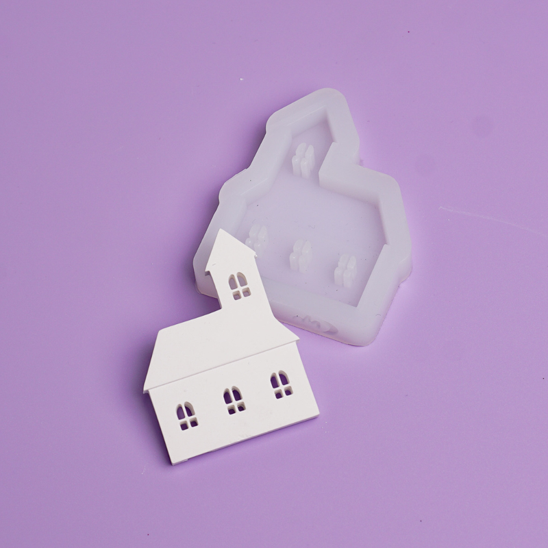 Silikonform Lichterkette Kirche