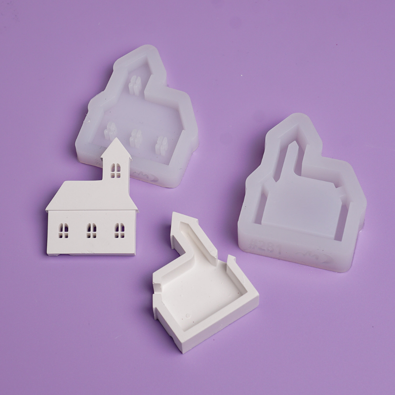 Silikonform Lichterkette Kirche