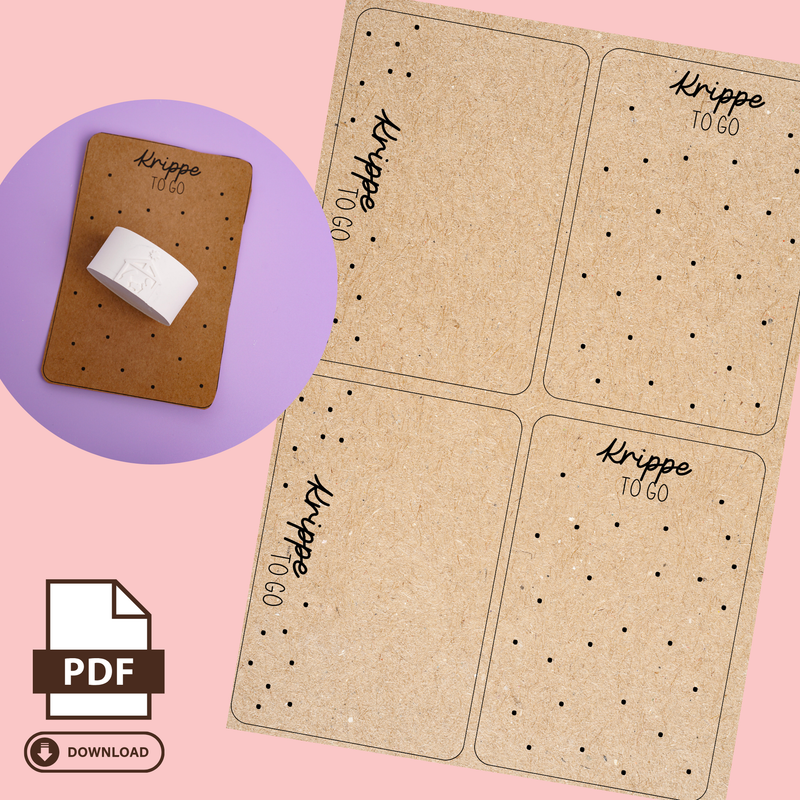 Druckvorlage Krippe to go