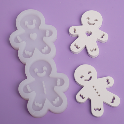 Silikonform Lichterkette Lebkuchenmann