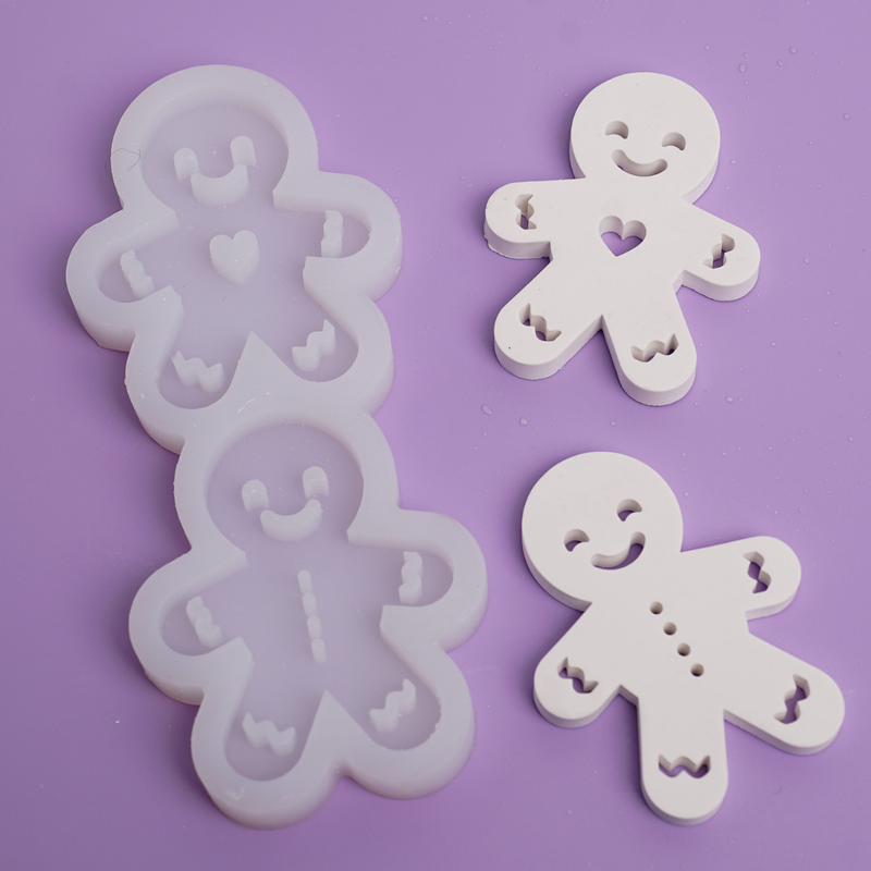 Silikonform Lichterkette Lebkuchenmann