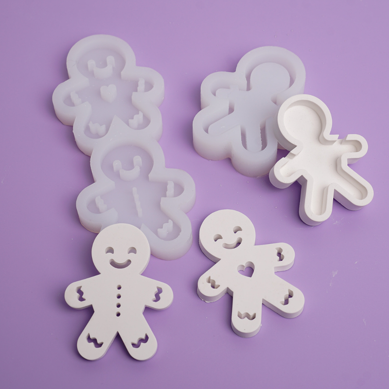 Silikonform Lichterkette Lebkuchenmann