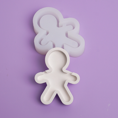 Silikonform Lichterkette Lebkuchenmann