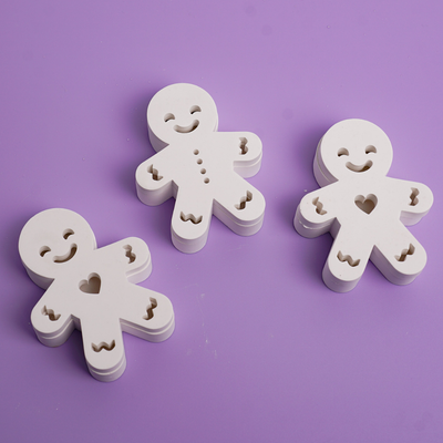 Silikonform Lichterkette Lebkuchenmann