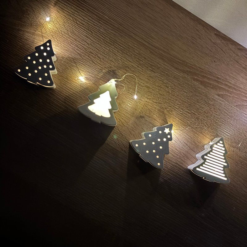 Silikonform Lichterkette Tannen