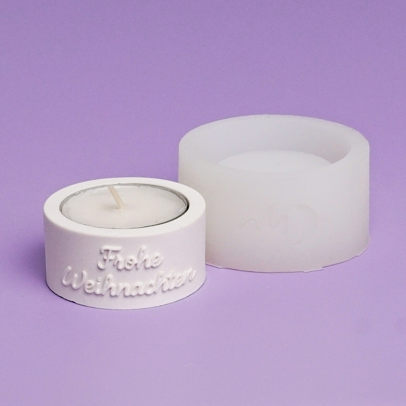 Silikonform Teelichthalter Weihnachtskollektion