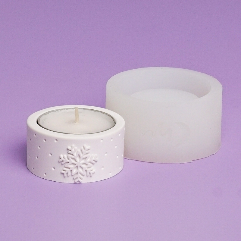 Silikonform Teelichthalter Weihnachtskollektion