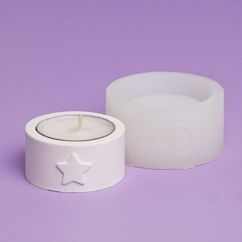 Silikonform Teelichthalter Weihnachtskollektion