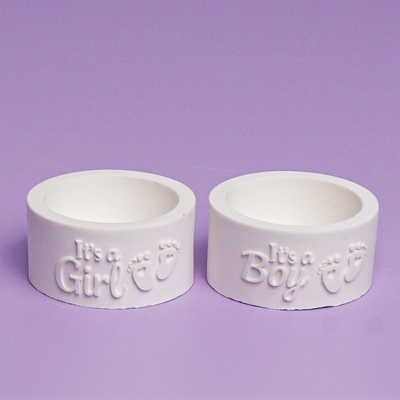 Teelichthalter I´ts a Girl und I´ts a Boy