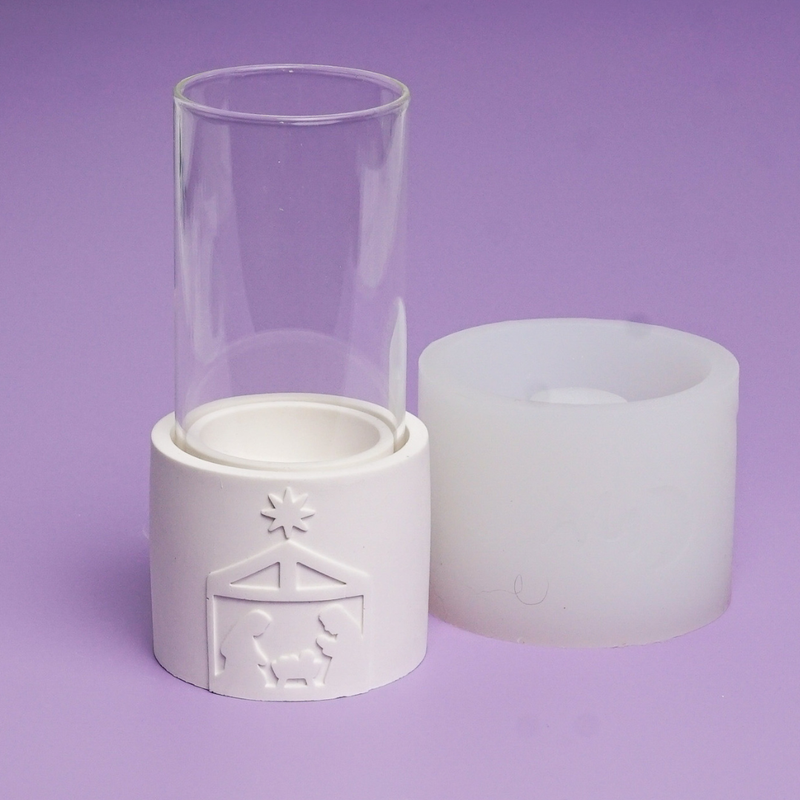 Silikonform Windlichter mit verschiedenen Motiven