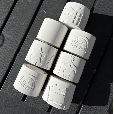 Silikonform Windlichter mit verschiedenen Motiven