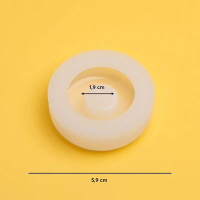 Silikonform Donut Kerzenhalter