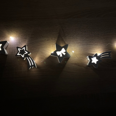Silikonform Lichterkette Sternschnuppe