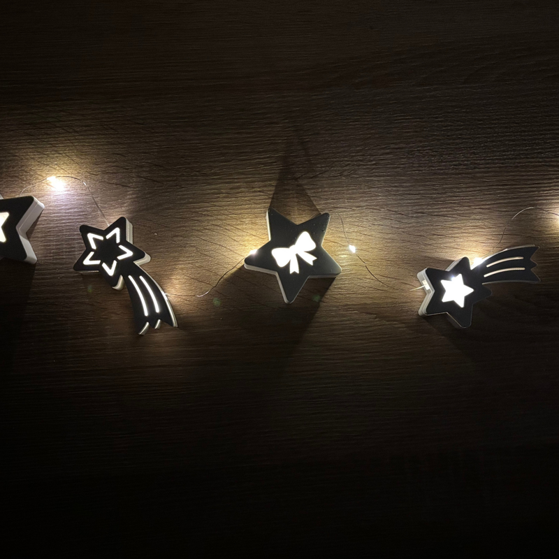 Silikonform Lichterkette Sternschnuppe
