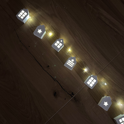 Silikonform Lichterkette Häuser