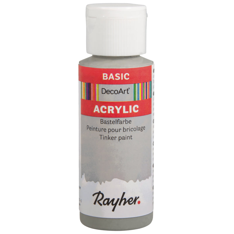 Acrylic-Bastelfarbe, hellgrau, Flasche 59 ml