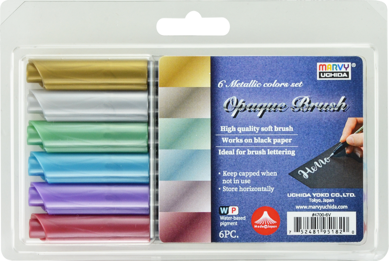 Metallic brush pens Opaque Brush