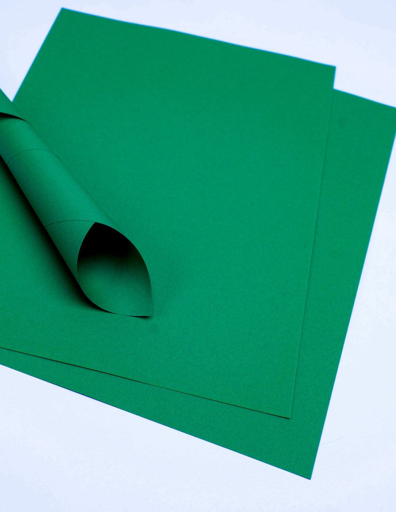 Construction paper A4 - moss green