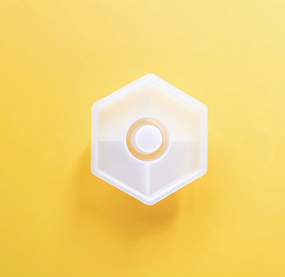 Silikonform Hexagon Kerzenhalter