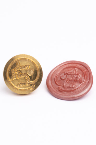 Wax seal "made with love"