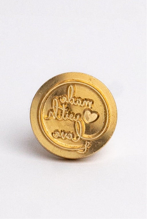 Wax seal "made with love"