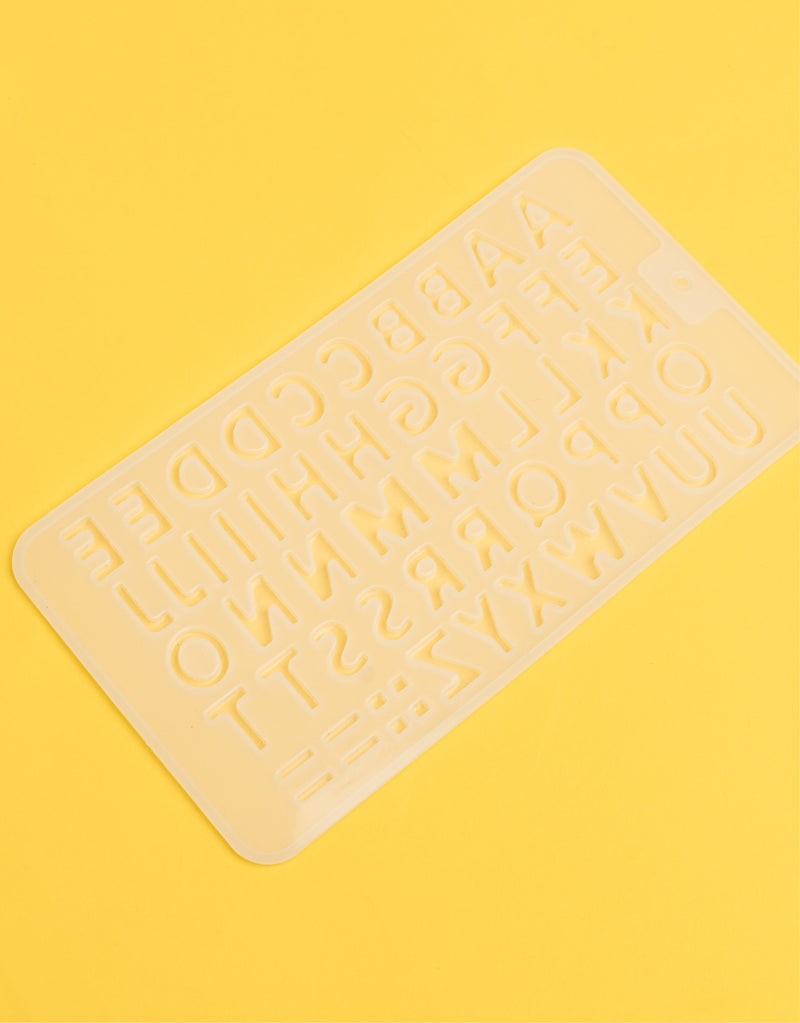 Silicone mold mini letters