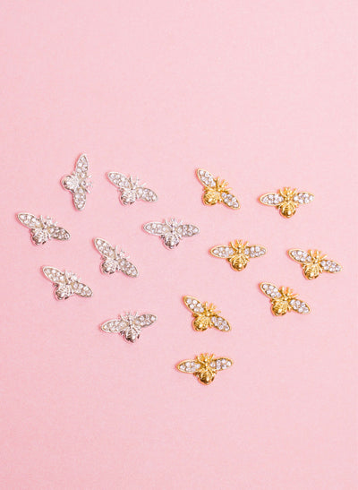 Glitter Bees Silver